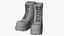 botas de cuero bajas en poliéster