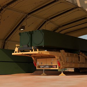 Mixed Color Tactical Launcher Under Army Shelter