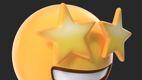 modelo 3d Ojos de estrella emoji - TurboSquid 1533423