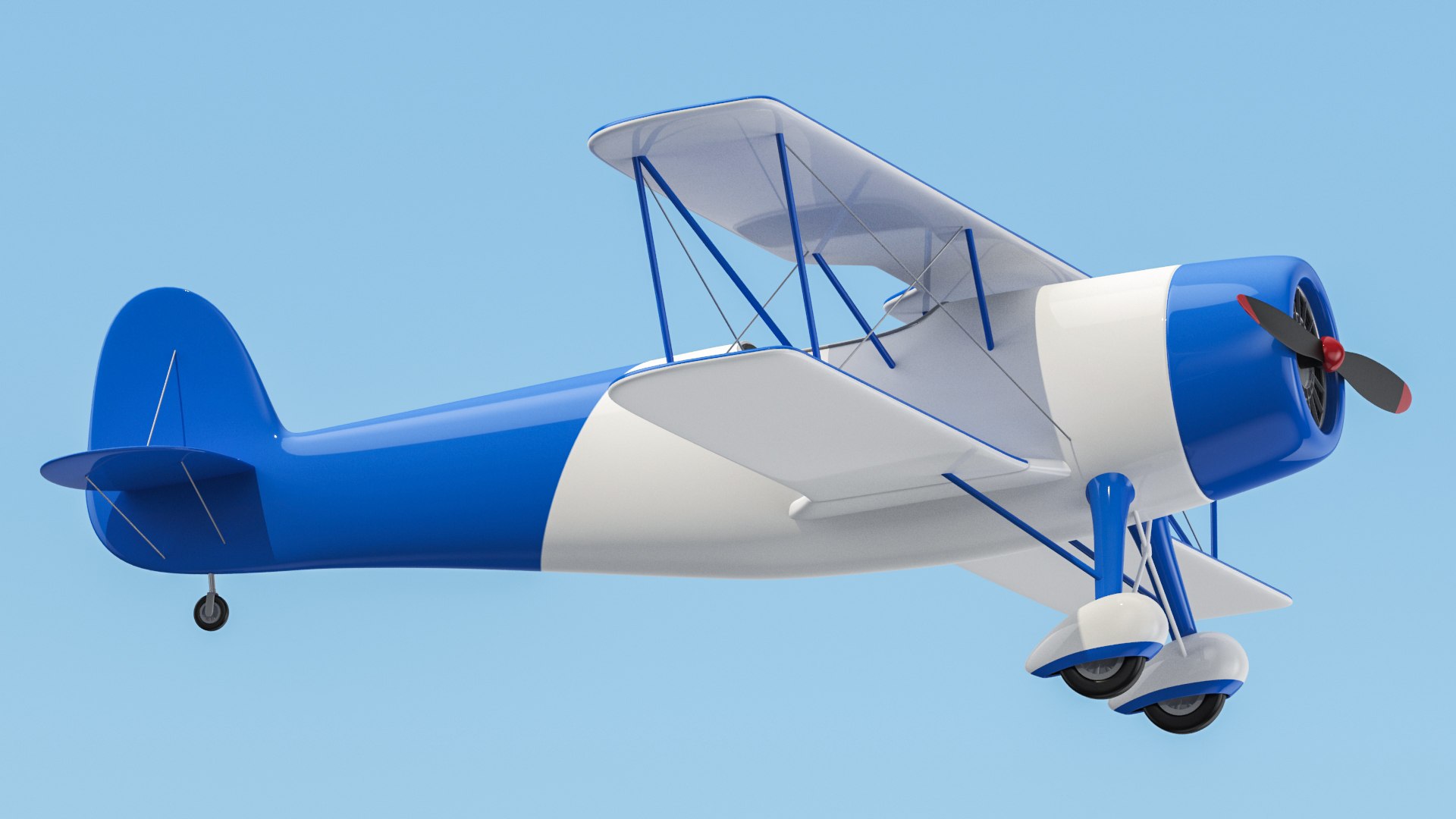 Biplane 03 Model - TurboSquid 1828017