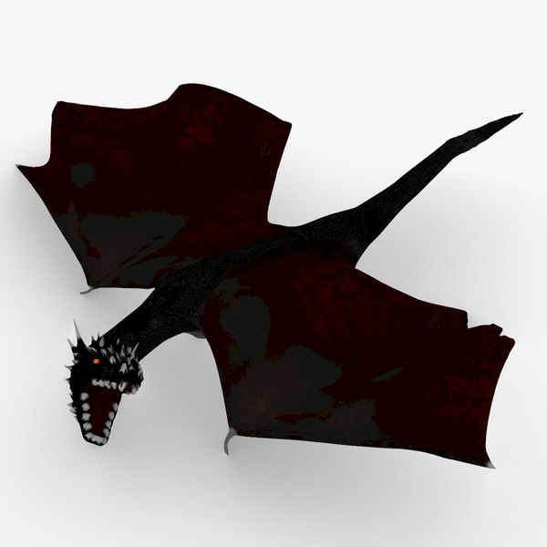 Dragon Wyvern Black 3D model - TurboSquid 1880731