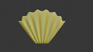 3D Scallop Shell 3D Model Decorative Seashell model