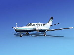 built cessna 441 conquest 3d model