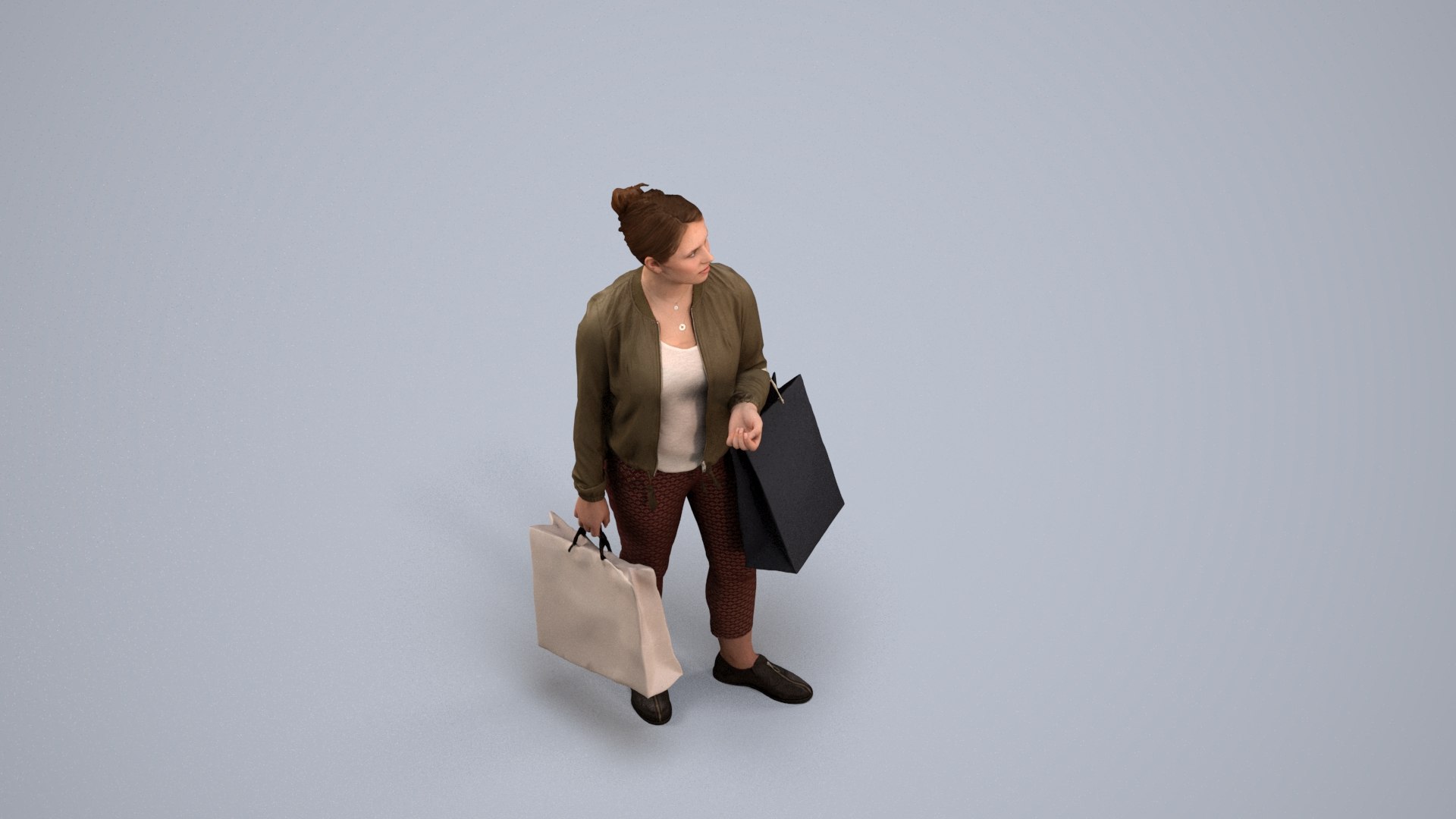 3D 00198Louise009 - Adult Caucasian woman shopping in retail space with bag transitional attire https://p.turbosquid.com/ts-thumb/ep/0AzoU5/NK/00198_louise009_state2_frame_0005/jpg/1773049401/1920x1080/fit_q87/3547a1aac690e1a51ed39e33ef047466f07ea4a0/00198_louise009_state2_frame_0005.jpg