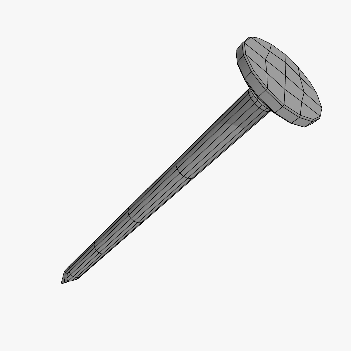 free c4d model rusty nail