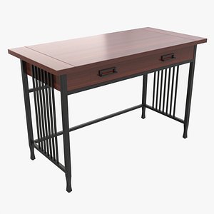 3D Iron Craft Computer Writing Desk