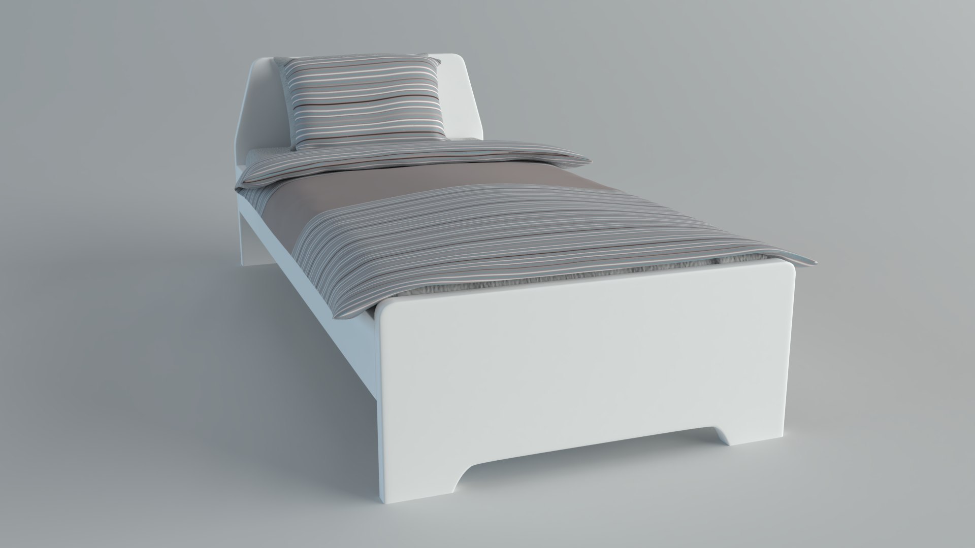 Singlebed Ikea Askvoll Model TurboSquid 1370946