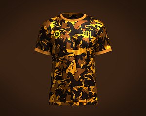 Soccer Yellow Jersey Player-01 3D model