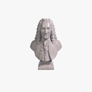 3D Voltaire Bust Sculpture 3D Printable STL File