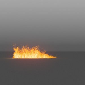 burning flames 13 vdb 3D model