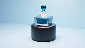 3D Concept Arabian perfume lowpoly blender model