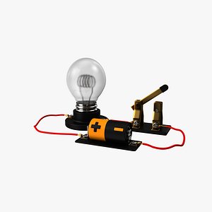 3D model Electric Circuit Cartoon
