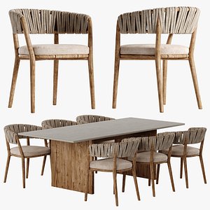 3D model Talenti Venice dining set