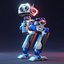 Sci-Fi Mech Robot - Rigged Blender Eevee model
