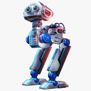 Sci-Fi Mech Robot - Rigged Blender Eevee