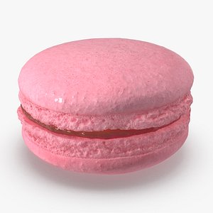 3D pink macaron