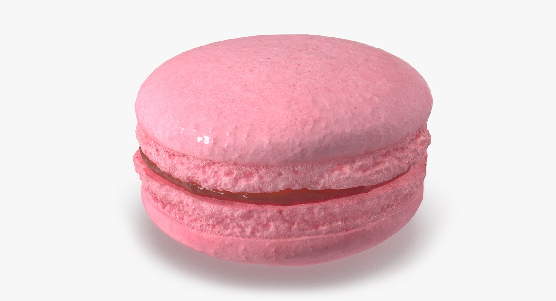 Pink Macaron 3D model preview