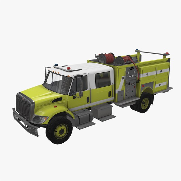 3D navistar truck firing car vehicle model