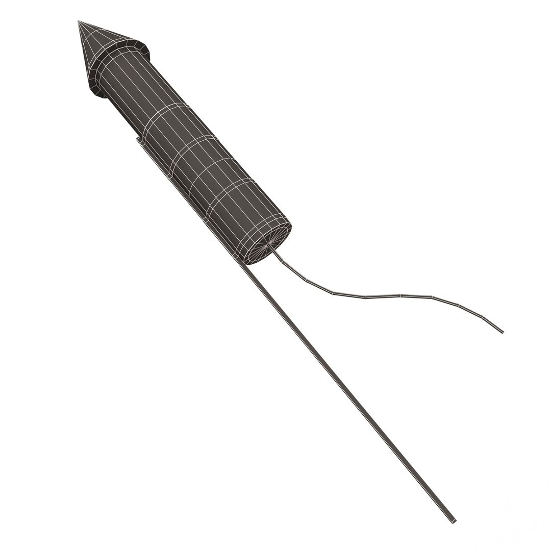 Rocket Firework 3D Model - TurboSquid 2029379
