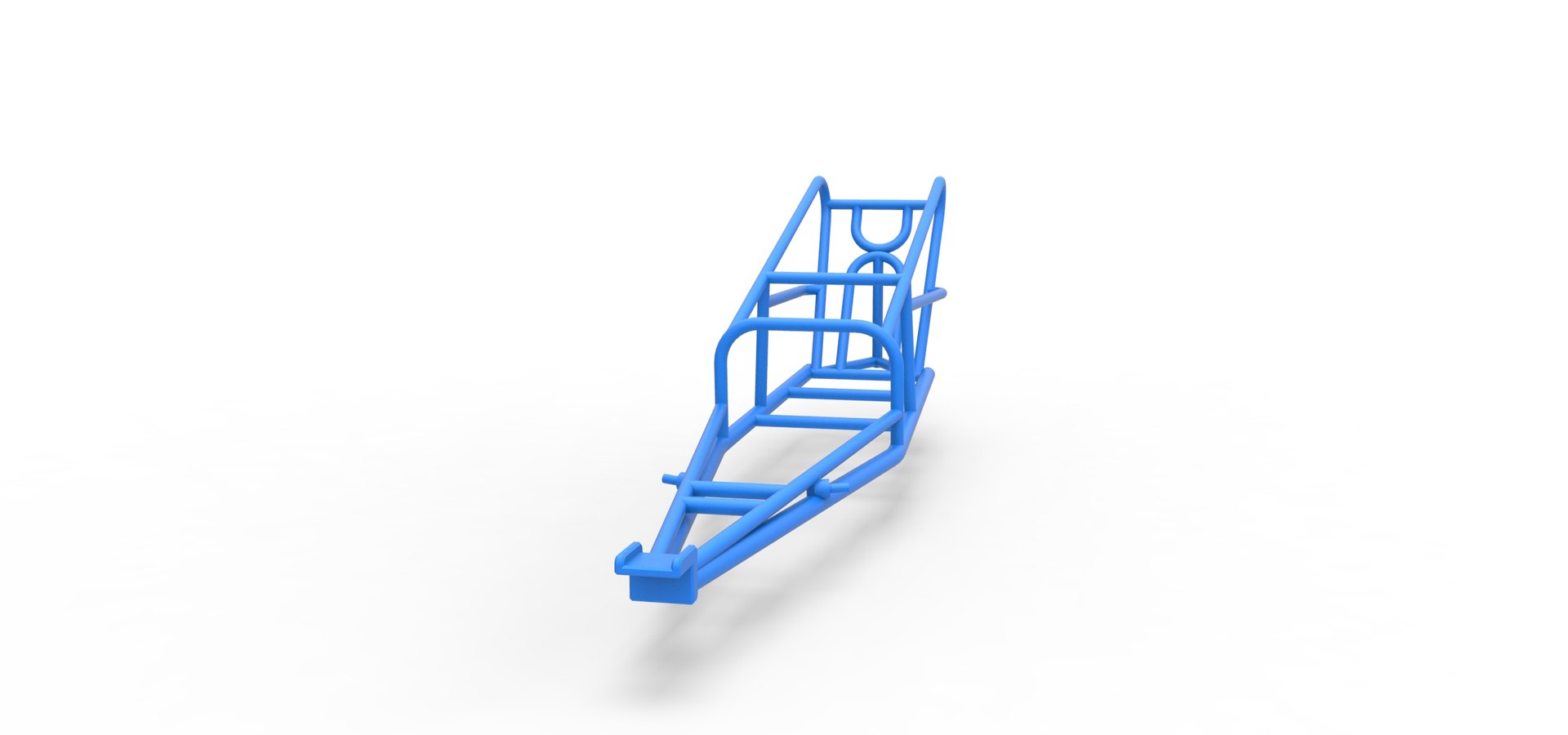 Frame Of Old School Front Engine Dragster Version 2 Scale 1 To 25 3D ...