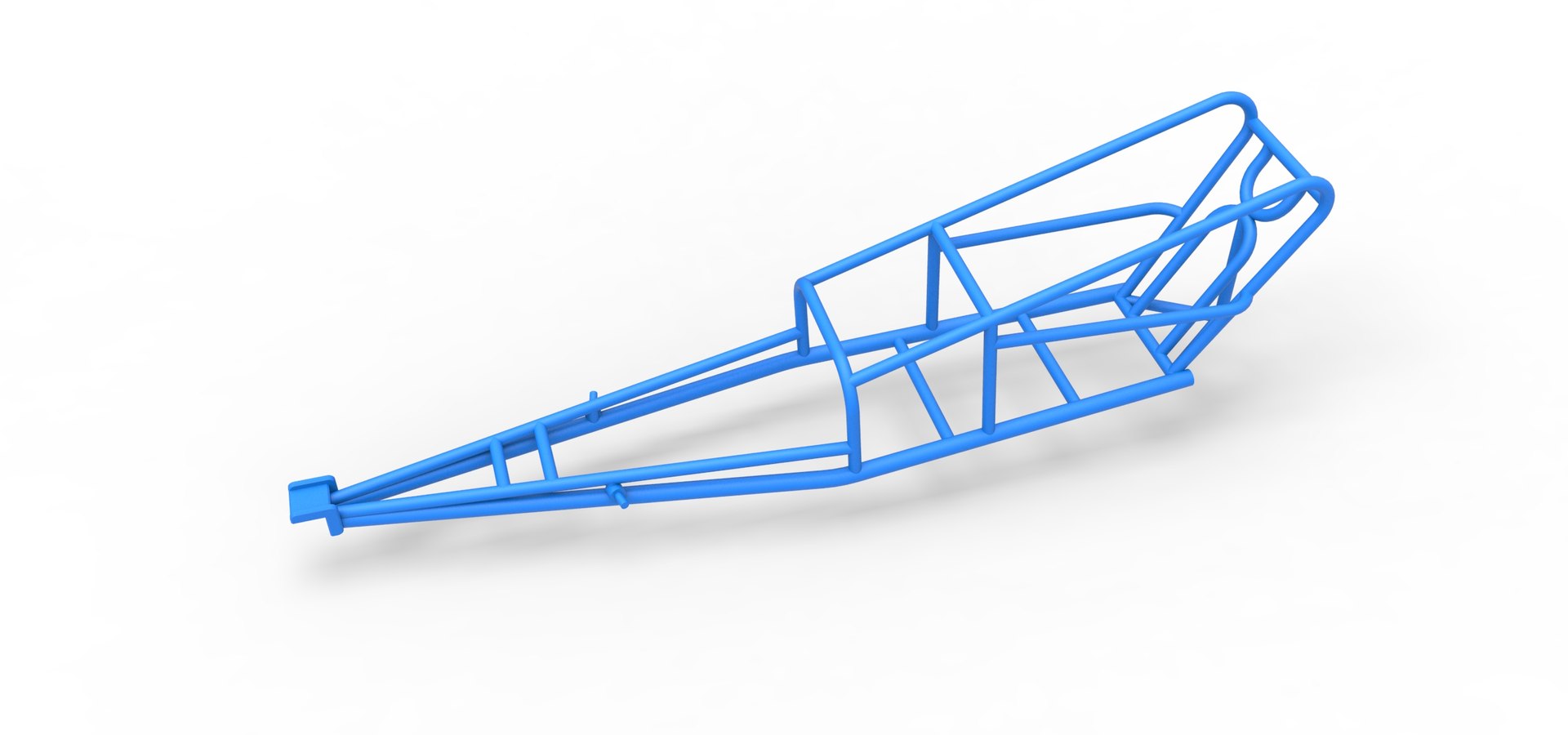 Frame Of Old School Front Engine Dragster Version 2 Scale 1 To 25 3D ...