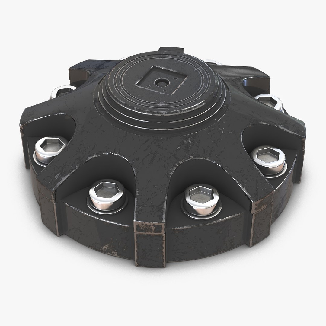 Industrial End Cap 3 3D model preview