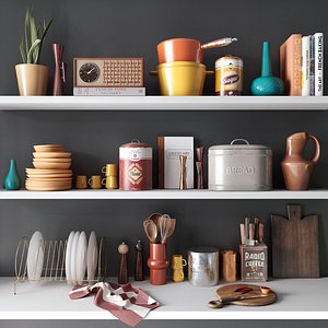 3D model Big Set Of Kitchen Decor