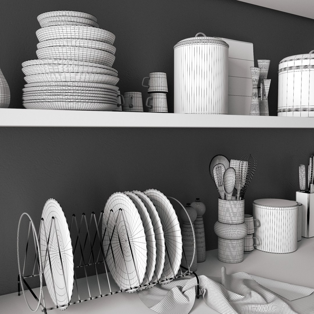 kitchen accessories 011 3D model