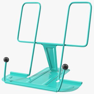 Folding Metal Book Stand Teal