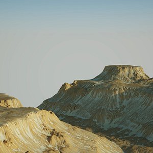 snow mountain 3D model