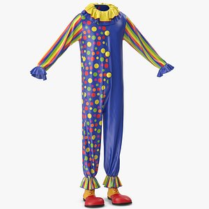 Clown Costume with Shoes v 4 3D model