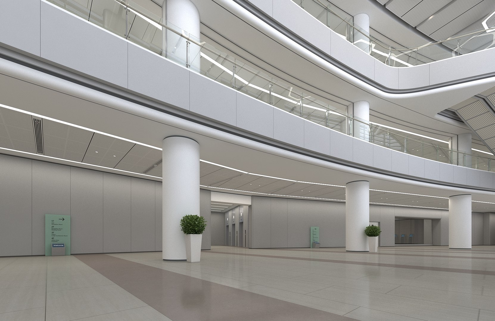 Modern Hall 47 Model - TurboSquid 2278047