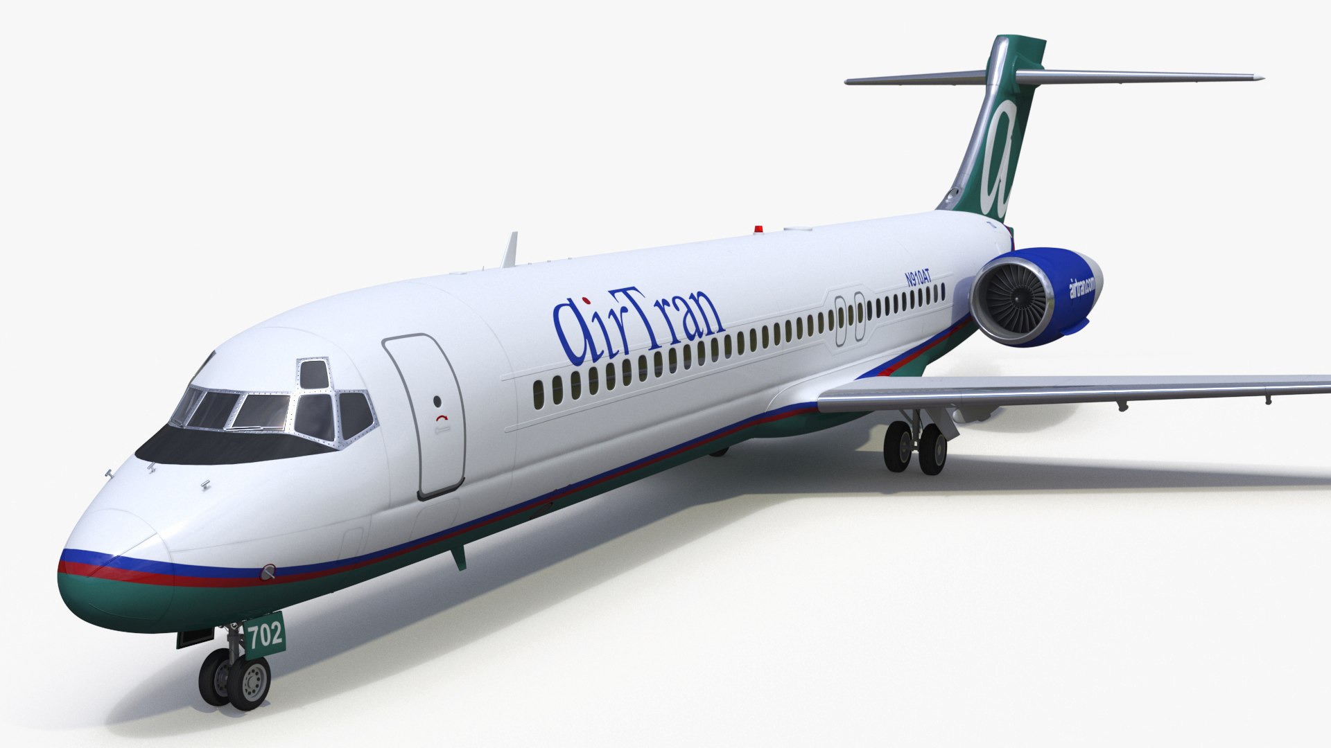 Boeing 717 AirTran Airways 3D model preview