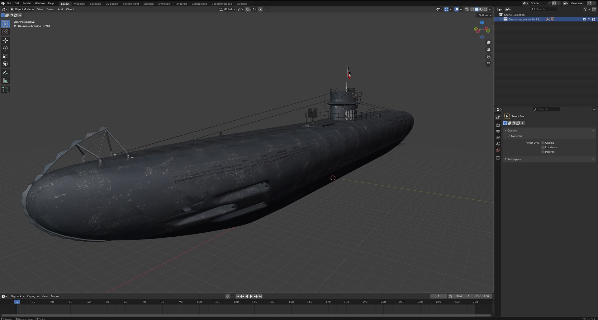 German submarine U-981 WW2 low-poly 3d model 3D model https://p.turbosquid.com/ts-thumb/ep/ic0W1Y/zm/screenshot20260717143134/png/1784559651/1920x1080/fit_q87/5eba1b289a7c212dd3f762dee6ae8ba458fea413/screenshot20260717143134.jpg