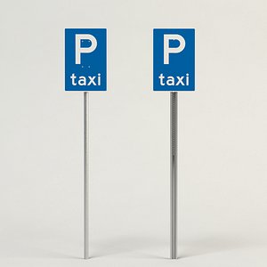 Taxi Sign and Parking