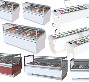 3D ICE CREAM DISPLAY COLLECTION