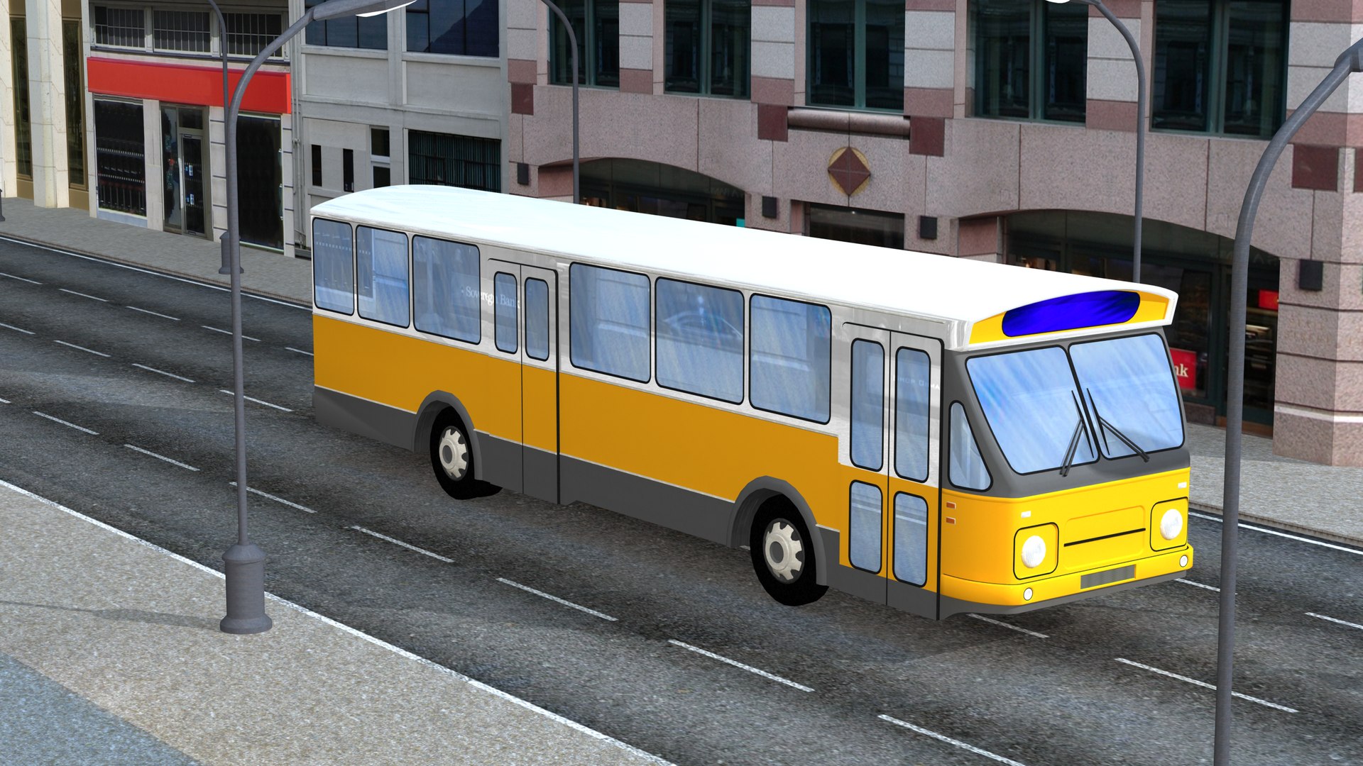 3D Den Oudsten Mb200 City Bus - TurboSquid 2004399