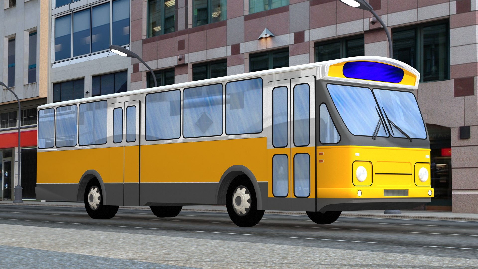 3D Den Oudsten Mb200 City Bus - TurboSquid 2004399