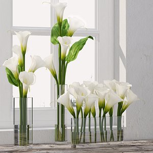 3d model calla lily