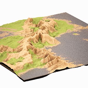 mountain highpoly obj