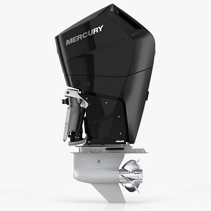 3D Mercury Verado v10 400hp model
