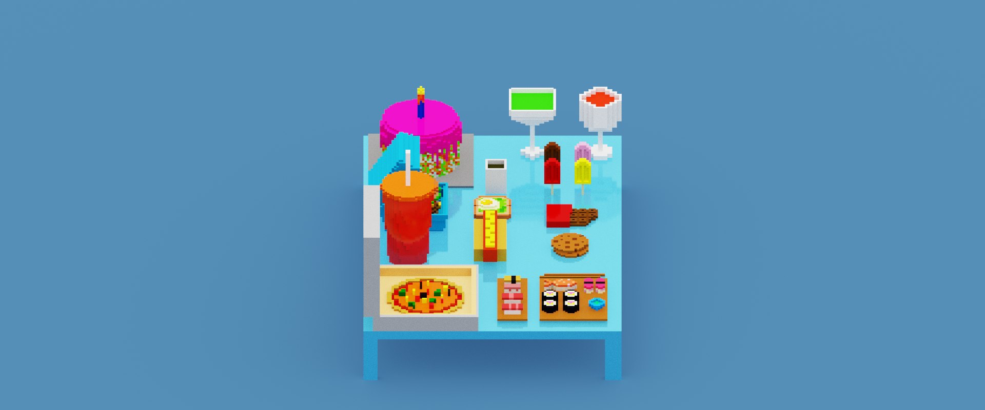 Voxel Fast Food Pack 3D model https://p.turbosquid.com/ts-thumb/ep/xXQ6VB/aD/spin202304211548100010/png/1682084251/1920x1080/fit_q87/d88b5b74728e56bbb53a28d27e046d608f09b505/spin202304211548100010.jpg