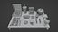 Pacchetto fast food Voxel
