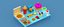 Pacchetto fast food Voxel