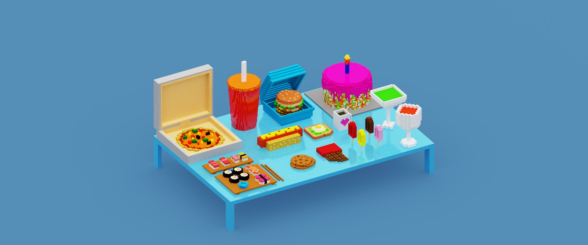Voxel Fast Food Pack 3D model https://p.turbosquid.com/ts-thumb/ep/xXQ6VB/sy/spin202304211548100000/png/1682084155/1920x1080/fit_q87/c0bc3f154ce07f5609a8f2f68fdc00caa526befa/spin202304211548100000.jpg