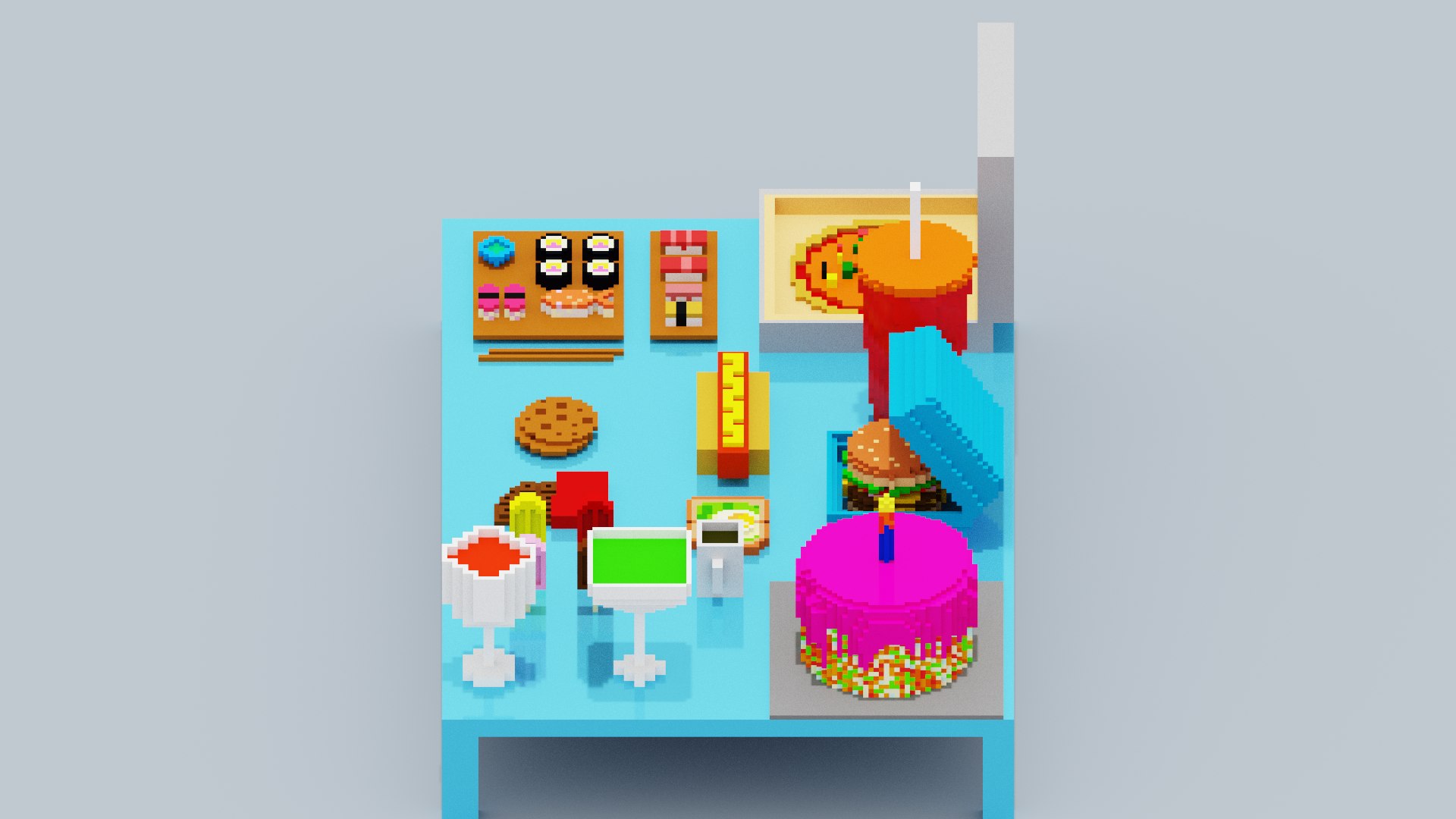 Voxel Fast Food Pack 3D model https://p.turbosquid.com/ts-thumb/ep/xXQ6VB/vv/spin202304211640200002/png/1682084969/1920x1080/fit_q87/3cba3ed7d5b4bfb63762ebfe8fceb8cc1ffc54a6/spin202304211640200002.jpg
