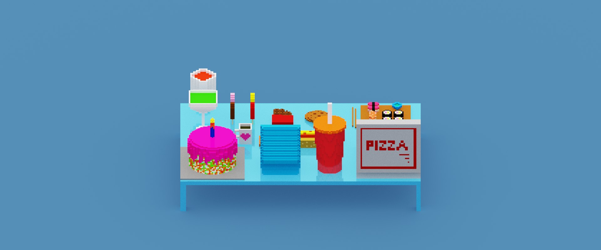 Voxel Fast Food Pack 3D model https://p.turbosquid.com/ts-thumb/ep/xXQ6VB/xA/spin202304211548100007/png/1682084222/1920x1080/fit_q87/dafae5dad92c6a86e5142e240fb242f3ddb32653/spin202304211548100007.jpg