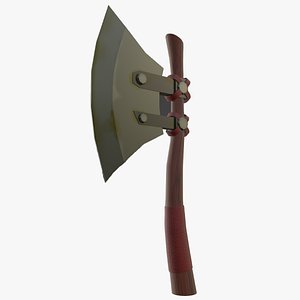 3D WOOD AND LEATHER AX