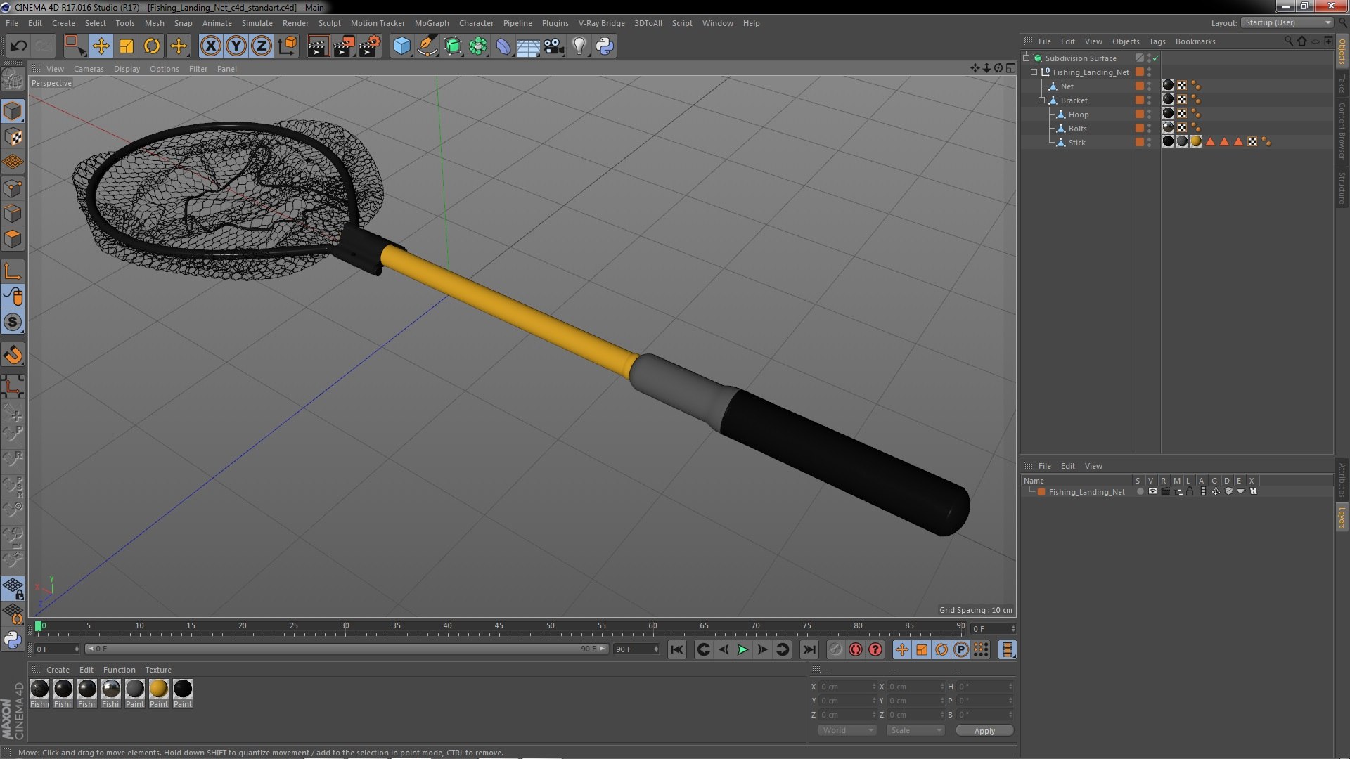 Fishing Landing Net Model - TurboSquid 2137748