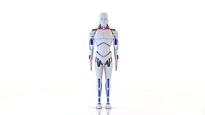 Electronic Cyborg Male animated model